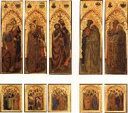 The Ognissanti Polyptych:SS.Catherine and Lucy,Stephen and Laurence,john the Baptist and Luke,Peter and Benedict,james the Greater and Gregory